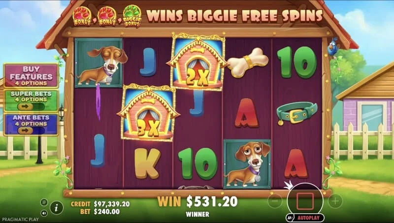The Big Dog House - panalo sa base game
