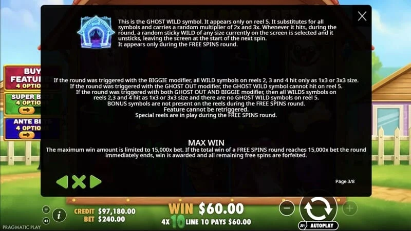 The Big Dog House - ghost wild sa ikalimang reel